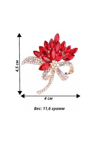 Fashion Jewelry Çiçek Broş Takı 170099283 Kırmızı