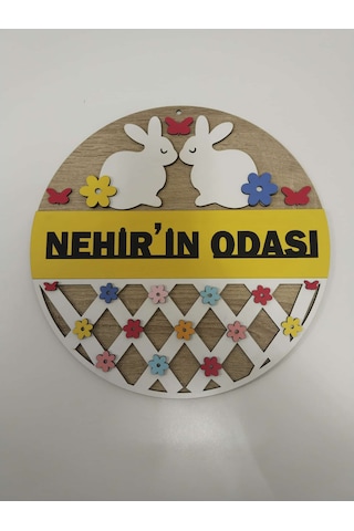 İsme Özel Çocuk Odası Kapı Süsü Kaliteli Ve Şık