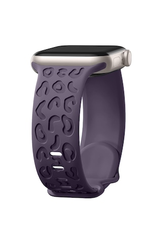 Apple Uyumlu Watch 38 40 41mm Leopar Desenli Yumuşak Silikon Kordon Seri 2 3 4 5 6 Se 7 8 9 10 42mm