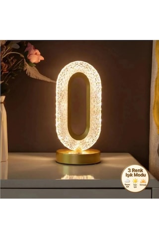 Alfa Gold 3 Renk Modu Kristal Elektrikli Yılbaşı Masa Ve Gece Lam