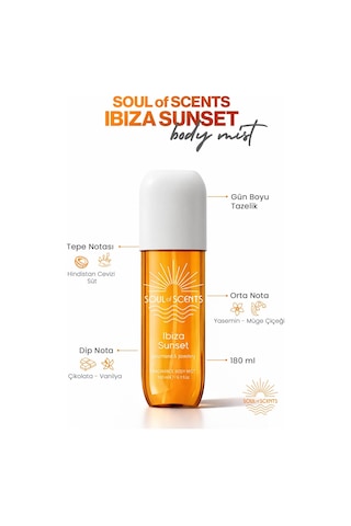 Ibiza Sunset Gourmand & Powdery Body Mist 180 Ml