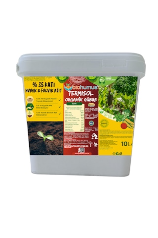 Humik Fulvik Asit, Biohumus Organik Gübre, 10 Litre