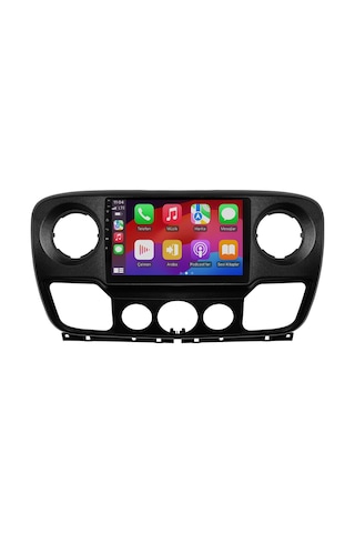 Renault Master 3 Android Multimedya Sistemi 2010-2018 4gb Ram, 64gb Hafıza, Bluetooth, Carplay & Android Auto Kamera 9"