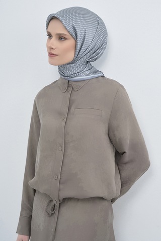 Armine Saf İpek Sura Eşarp-2026 İlkbahar-yaz- 952800d Gri