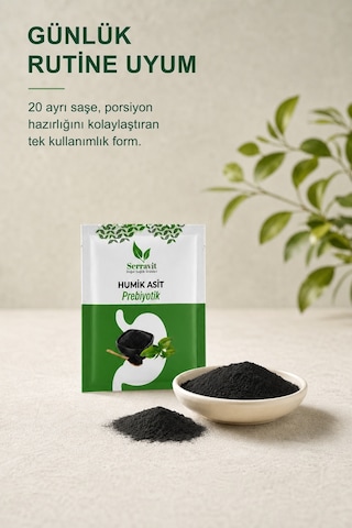 Serravit Humik Asit İçeren Prebiyotik 20 Şase
