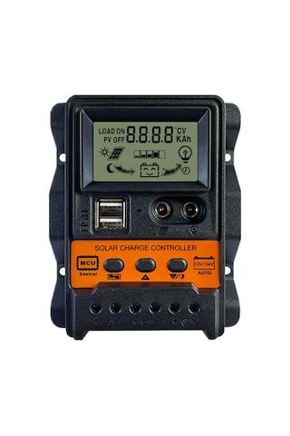 Samdoo 12v/24v Akıllı Güneş Şarj Kontrol Cihazı - Usb Çıkışlı, Lcd Ekranlı, Çoklu Koruma, 20a 112 Karakter