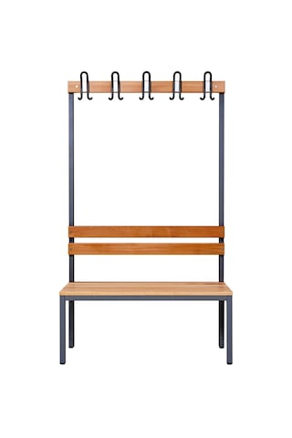 Ayakkabılıksız 4 Ayaklı Tek Taraflı Bank, 5 Kanca, 100x43x170 Cm, Spor Bankı