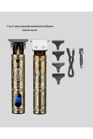 Kablosuz - 470 - Şarjlı Profesyonel Tıraş Makinesi 1800 Mah - Glblseme - Lityum Pil