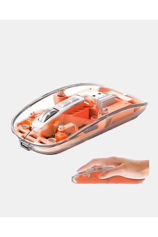 Çift Modlu Kablosuz Bluetooth 5.0 + 2.4ghz Mouse 3 Cihaz Bağlantılı, Hızlı Geçiş Düğmeli -