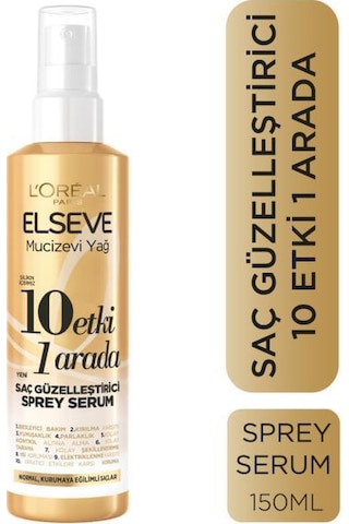 Elseve Mucizevi Yağ Besleyici Bakım Şampuanı 300 ML + 10 Etki 1 Arada Saç Güzelleştirici Sprey 100 ML