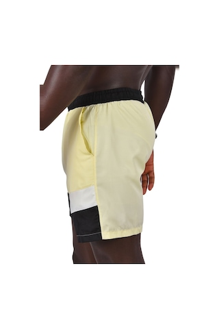 Deepsea Erkek Sarı Micro Kumaş Fileli Deniz Şortu 003