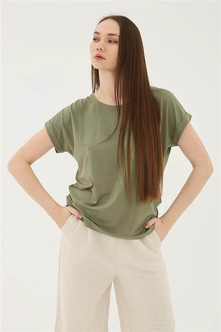 Fashion Friends Kadın T-shirt Haki 24y0194k1 24ye21000011 E2173