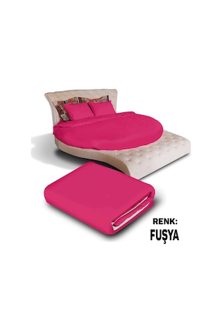 Sofaroom Yuvarlak Nevresim Takımı Fuşya
