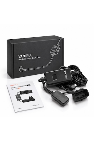 Vantrue Vp04 Obd Usb-c Hardwire Kablo 24/7 Park İzleme, 3 Kademe Voltaj Koruma
