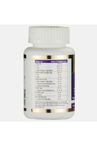 Naturbes Omega 60'lık Omega 3 - 5 - 6 - 7 - 9 ve Omega 11 (Co