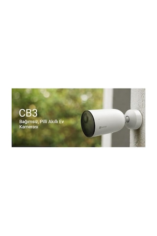 Ezvız 2mp Bullet 2.8mm Wıfı Kablosuz Ip Kamera Bataryalı Cs-cb3/sp