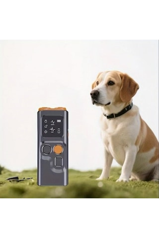 Willowhaven Siyah Turuncu + Düdüklü P7 Ultrasonik Köpek Kovucu Profesyonel Çift Başlı Anti Havlama Güvenli