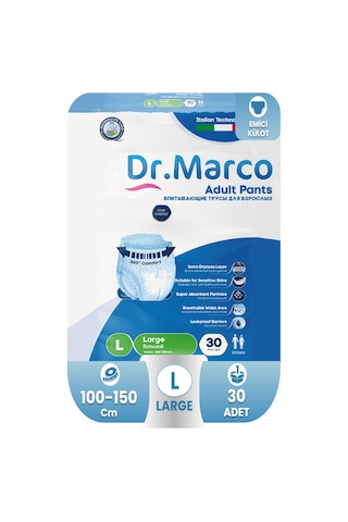 Dr. Marco Yetişkin Emici Külot L 30'lu