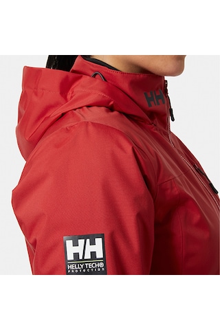 Helly Hansen Crew Hooded Midlayer 2.0 Kadın Kırmızı Kapüşonlu Mont Kırmızı