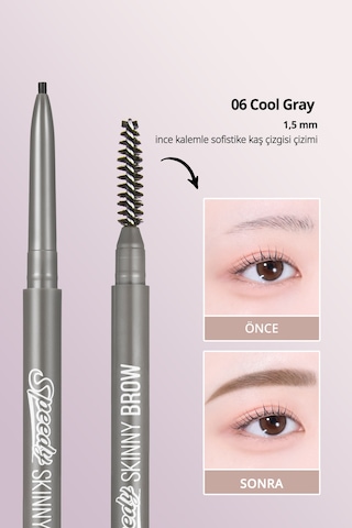 Peripera Speedy Skinny Brow 6 Cool Gray