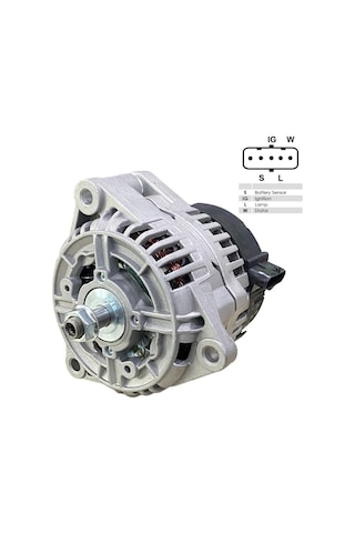 24v Alternatör Dinamo Bosch Tipi 100 A 5 Fiş Yan Soketli .-s-ıg-l-w Man Tga