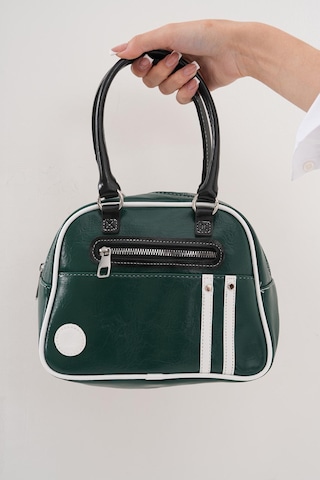 Kadın Retro Spor Ayarlanbilir Askılı El Kol Ve Omuz Çantası Yeşil - Beyaz