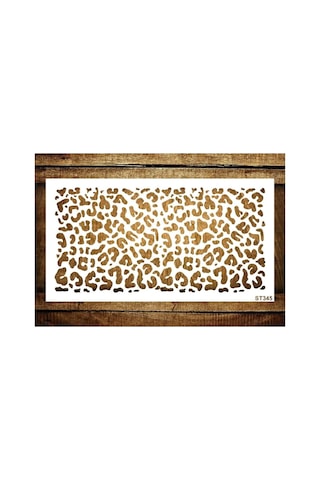 Kk Swords Cakes Stencil St345 Leopar Pasta, Kurabiye, Kek Süsleme Şablonları