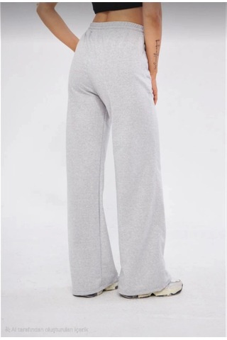 Ramımse İki Iplik Bol Paça Eşofman Pantalon - Gri Gri