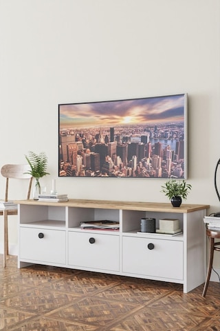 Kzy Ahşap Dekoratif Tv Ünitesi