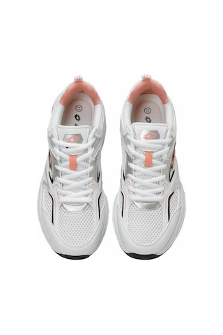 Lotto Athens Wmn Kalın Taban Fileli Kadın Günlük Spor Sneaker Ayakkabı Beyaz-pembe Beyaz - Pembe