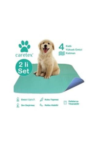 Abso Yıkanabilir Emici Tuvalet Eğitim Köpek Pedi 75 x 85 CM 2'li