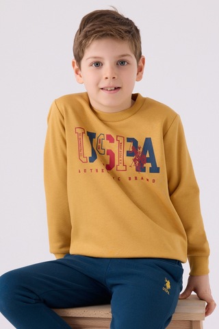 U.s. Polo Assn. Erkek Çocuk Hardal Pijama Takım 50299429-vr072 Hardal