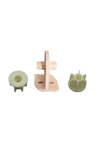 Stor Zebra Perde Orta Ayak Aparatı + 2 Adet Boru Tıpası - Dar Kasa 3,5 Cm