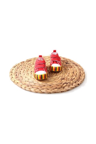 Papuçcity 02851 Unisex Çocuk Bebe Renkli Keten Konvers Ayakkabı 001