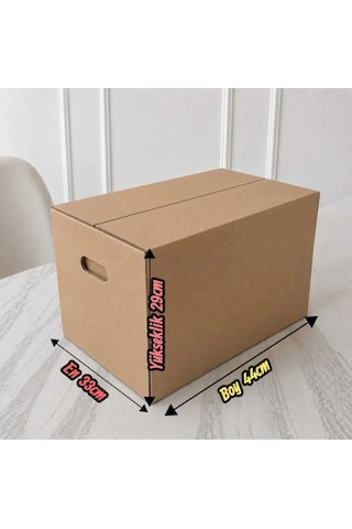 Klasör Arşiv Kolisi 33 44 29cm 20 Adet Çift Oluklu Sert Kraft Karton