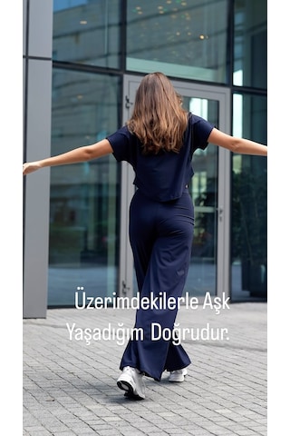 Lismina Lacivert Yoga Tayt Pantolonu