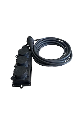 3'lü Grup Priz %100 Bakır, 3x2.5mm, Ip44, Ağır Akıma Uygun 25m