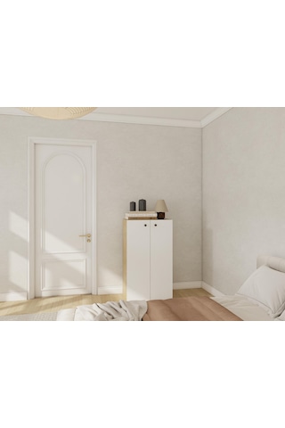 2 Kapaklı Çok Amaçlı Dolap Lefkas Meşe Lefkas Meşe