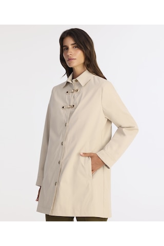 Yargıcı Regular Gömlek Yaka Uzun Kol Pardösü 25kkpr5007x 017 Bej
