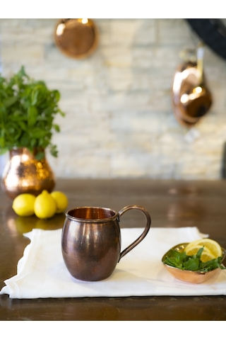 Bakır Kalaysız Tombul Kupa Oksitli Renk 2'li