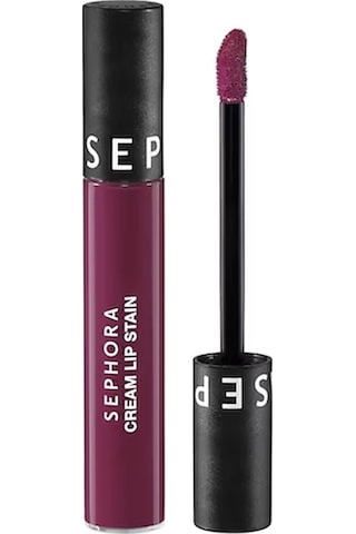 Sephora Cream Lip Stain Bulaşmayan Kadife Bitişli Ruj - Mat Likit Ruj - 16 Cherry Nectar 5 Ml 0