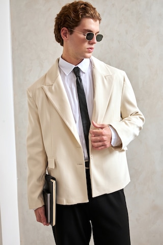 Hyman Erkek Oversize Blazer Ceket Ekru