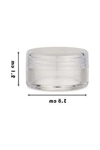 2'li Mini Kutu Şişe, 10ml Takı Saklama İçin Şeffaf Kapaklı Açık Kahverengi