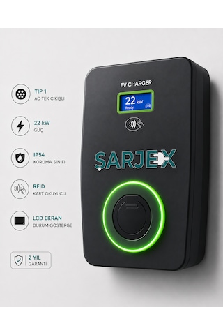 Şarjex 22 Kw Şarj İstasyonu Soketli