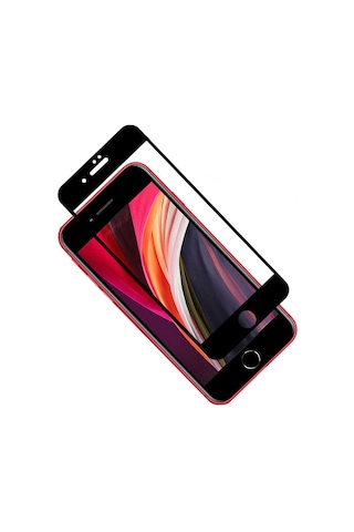 Apple Uyumlu   iPhone Se 2020 Zore Dias Cam Ekran Koruyucu Siyah