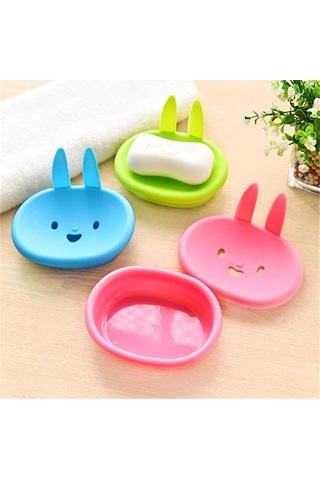 8pcs Banyo Ve Mutfak Aksesuarları İçin Çift Katlı Sevimli Smile Sabun Dispenserleri Çok Renkli