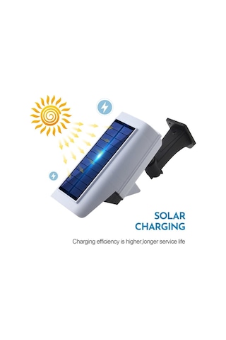 Alkese Güneş Enerjili Solar 77 Led Hareket Sensörlü Caydırıcı Sahte Kamera