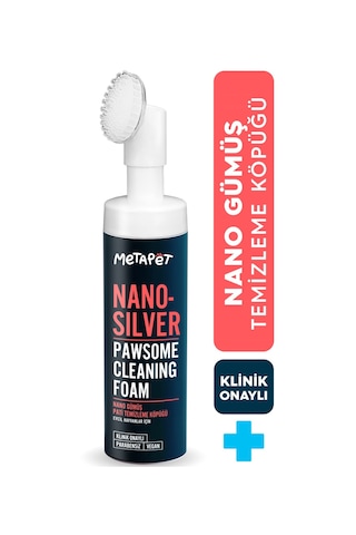 Metapet Doğal Nano Gümüş Kedi Pati Temizleme Köpüğü Pati Yıkama 200 ML