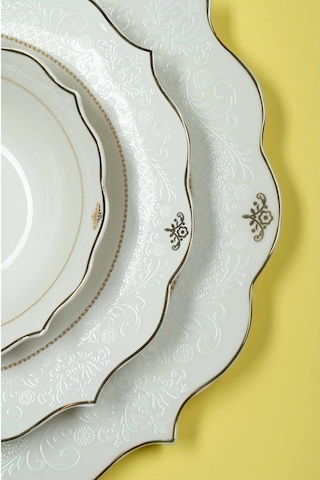 Glazze Elegant 6 Kişilik 24 Parça Yemek Takımı Çok Renkli