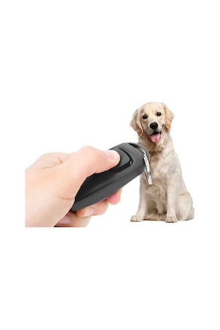 Köpek Eğitimi İçin Düdüklü Clicker Siyah